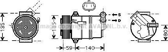 Prasco OLAK437 - Compressore, Climatizzatore www.autoricambit.com