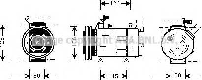 Prasco OLAK021 - Compressore, Climatizzatore www.autoricambit.com