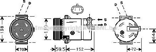 Prasco OLAK318 - Compressore, Climatizzatore www.autoricambit.com