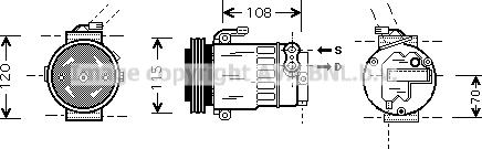 Prasco OLAK312 - Compressore, Climatizzatore www.autoricambit.com