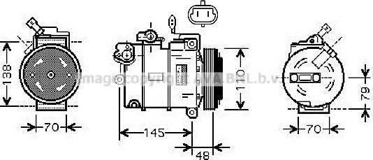 Prasco OLK459 - Compressore, Climatizzatore www.autoricambit.com