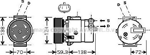 Prasco OLK413 - Compressore, Climatizzatore www.autoricambit.com