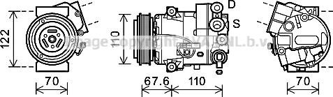 Prasco OLK606 - Compressore, Climatizzatore www.autoricambit.com