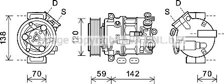 Prasco OLK678 - Compressore, Climatizzatore www.autoricambit.com