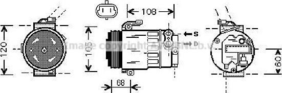 Prasco OLK350 - Compressore, Climatizzatore www.autoricambit.com