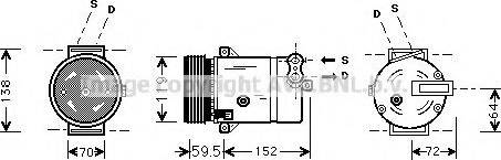 Prasco OLK318 - Compressore, Climatizzatore www.autoricambit.com