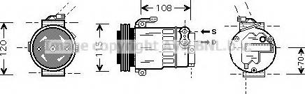 Prasco OLK312 - Compressore, Climatizzatore www.autoricambit.com