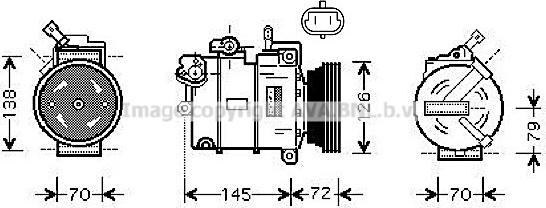 Prasco OLK376 - Compressore, Climatizzatore www.autoricambit.com