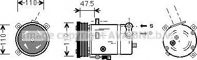 Prasco OLK277 - Compressore, Climatizzatore www.autoricambit.com