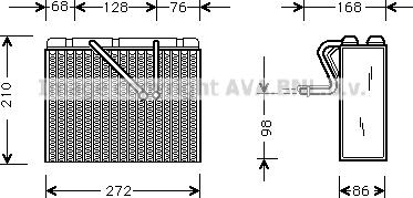 Prasco OLV300 - Evaporatore, Climatizzatore www.autoricambit.com