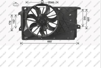 Prasco OP350F001 - Ventola, Raffreddamento motore www.autoricambit.com