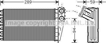 Prasco PE6227 - Scambiatore calore, Riscaldamento abitacolo www.autoricambit.com