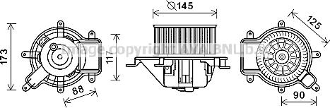 Prasco PE8390 - Elettromotore, Ventilatore abitacolo www.autoricambit.com