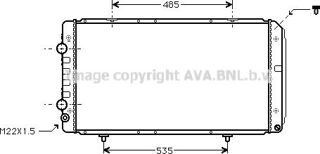 Prasco PE2146 - Radiatore, Raffreddamento motore www.autoricambit.com