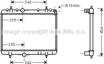 Prasco PE2267 - Radiatore, Raffreddamento motore www.autoricambit.com