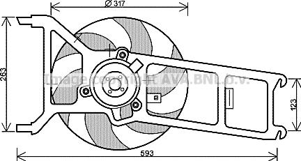 Prasco PE7536 - Ventola, Raffreddamento motore www.autoricambit.com