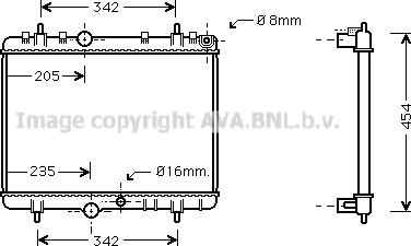 Prasco PEA2220 - Radiatore, Raffreddamento motore www.autoricambit.com