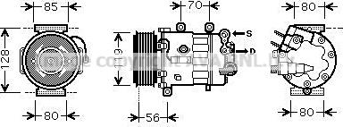 Prasco PEAK322 - Compressore, Climatizzatore www.autoricambit.com