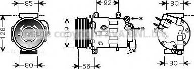 Prasco PEK329 - Compressore, Climatizzatore www.autoricambit.com