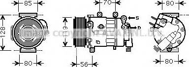 Prasco PEK324 - Compressore, Climatizzatore www.autoricambit.com