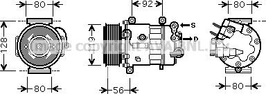 Prasco PEK320 - Compressore, Climatizzatore www.autoricambit.com