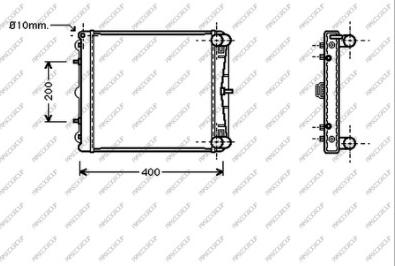 Prasco PR620R003 - Radiatore, Raffreddamento motore www.autoricambit.com