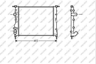 Prasco RN320R003 - Radiatore, Raffreddamento motore www.autoricambit.com