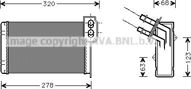 Prasco RT6048 - Scambiatore calore, Riscaldamento abitacolo www.autoricambit.com