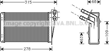 Prasco RT6228 - Scambiatore calore, Riscaldamento abitacolo www.autoricambit.com