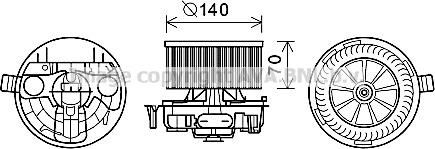 Prasco RT8570 - Elettromotore, Ventilatore abitacolo www.autoricambit.com