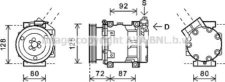 Prasco RTAK479 - Compressore, Climatizzatore www.autoricambit.com