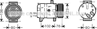 Prasco RTAK069 - Compressore, Climatizzatore www.autoricambit.com