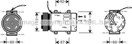 Prasco RTAK283 - Compressore, Climatizzatore www.autoricambit.com