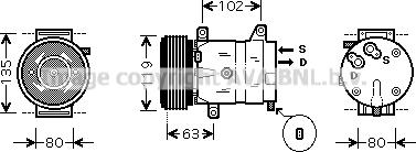 Prasco RTK404 - Compressore, Climatizzatore www.autoricambit.com