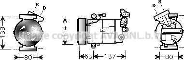 Prasco RTK437 - Compressore, Climatizzatore www.autoricambit.com