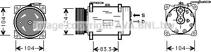 Prasco RTK038 - Compressore, Climatizzatore www.autoricambit.com