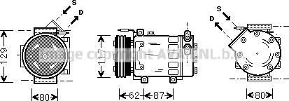 Prasco RTK076 - Compressore, Climatizzatore www.autoricambit.com