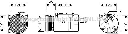 Prasco RTK310 - Compressore, Climatizzatore www.autoricambit.com