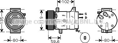 Prasco RTK385 - Compressore, Climatizzatore www.autoricambit.com