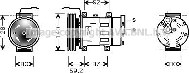 Prasco RTK324 - Compressore, Climatizzatore www.autoricambit.com