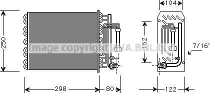 Prasco SBV049 - Evaporatore, Climatizzatore www.autoricambit.com