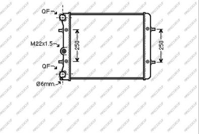 Prasco SK020R003 - Radiatore, Raffreddamento motore www.autoricambit.com