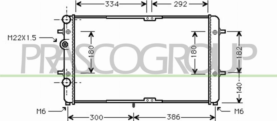 Prasco ST031R002 - Radiatore, Raffreddamento motore www.autoricambit.com