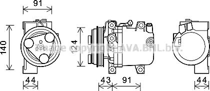 Prasco SUK109 - Compressore, Climatizzatore www.autoricambit.com