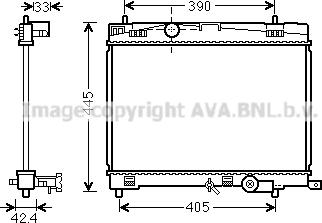 Prasco TO2498 - Radiatore, Raffreddamento motore www.autoricambit.com