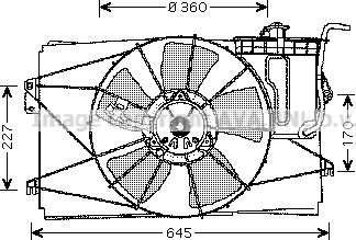 Prasco TO7524 - Ventola, Raffreddamento motore www.autoricambit.com