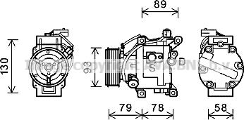 Prasco TOAK667 - Compressore, Climatizzatore www.autoricambit.com