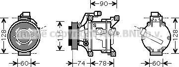 Prasco TOK450 - Compressore, Climatizzatore www.autoricambit.com