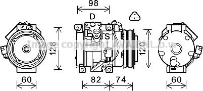 Prasco TOK724 - Compressore, Climatizzatore www.autoricambit.com