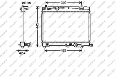 Prasco TY325R005 - Radiatore, Raffreddamento motore www.autoricambit.com